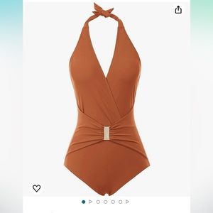 GRACE KARIN Womens Stripe One-Piece Swimsuit Padded Push up Swimwear